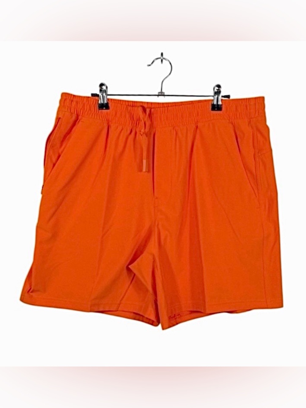 VRST Men’s All-In-One 7" Unlined Quick Dry Orang Pull On Short Size Large